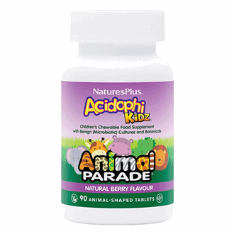 Natures Plus Acidophi Kidz Bær 90 tyggetab