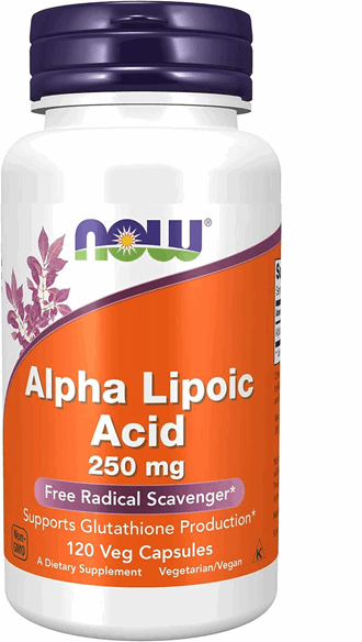 Now alpha lipoic acid 250 mg 120 kap