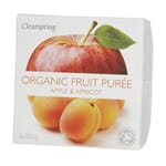 Clearspring økologisk fruktpuré eple & aprikos 2 x 100 g