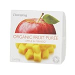 Clearspring økologisk fruktpuré eple & mango 2 x 100 g