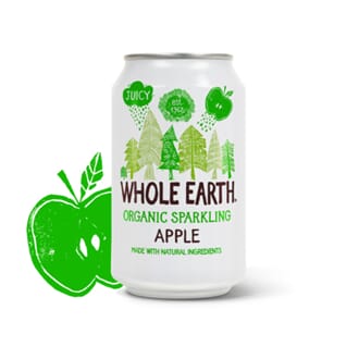 Whole earth organic sparkling apple 330 ml