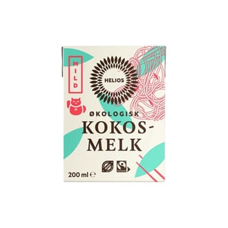 Helios økologisk kokosmelk 200 ml
