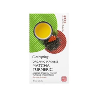 Clearspring økologisk matcha gurkemeie te 20 poser