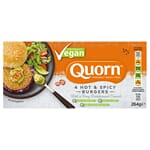 Quorn 4 hot & spicy burgers 264 g