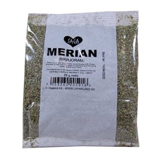 Saga tørket merian pose 10 g