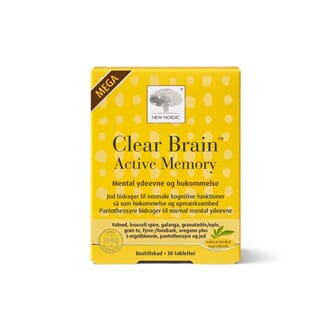 New Nordic clear brain active memory 30 tab