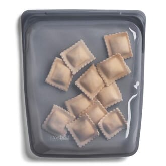 Stasher silicone bag half gallon size ash 26 x 22 cm