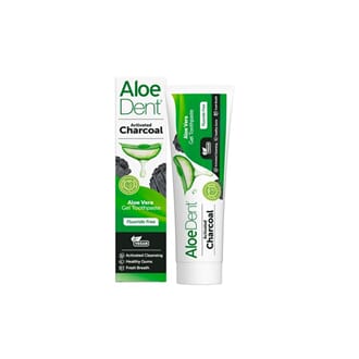 Aloe Dent activated charcoal tannkrem uten fluor 100 ml