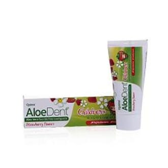 Aloedent barne tannkrem med jordbær smak 50 ml
