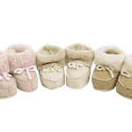 Ull Norge saueskinntøfler baby str 22/23 18-24 mnd rosa