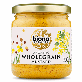 Biona Organic Hel Korn Sennep 200g