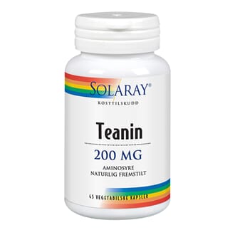 Solaray teanin 200 mg 45 kapsler