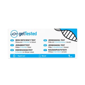 GetTested jernmangeltest 1 stk