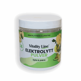 Vitality line elektrolyttpulver eple og pære 120 g
