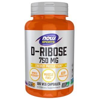 Now D-ribose 750 mg 120 kap