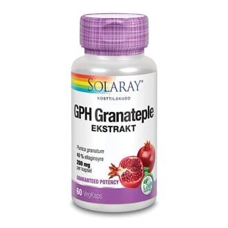 Solaray GPH granateple 60 kapsler