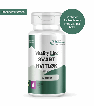 Vitality Line Svart Hvitløk 500mg 60kaps