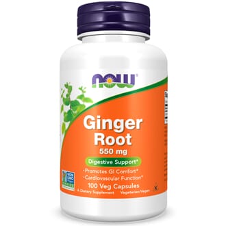 Now ginger root 550 mg 100 kaps