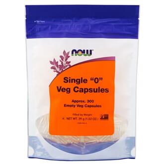 Now empty vegan capsules 300 stk