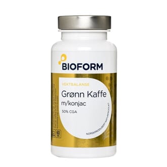 Bioform grønn kaffe ekstrakt 60 kapsler