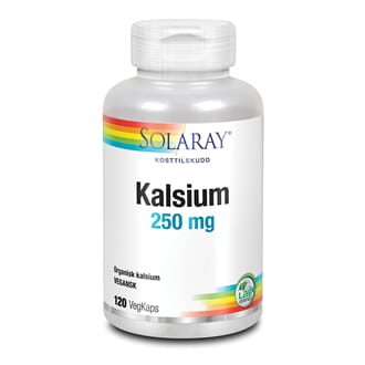 Solaray kalsium 250 mg 120 kapsler