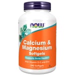 Now kalsium-magnesium + D3 + sink 240 kapsler