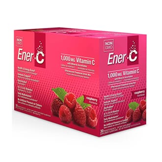 Ener-C 1000mg vitamin C raspberry 30 poser