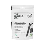 Humble tanntråd flosser med kull 50 stk pose