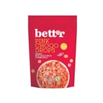 Bett'r rosa sjokoladeknapper med jordbær 200 g
