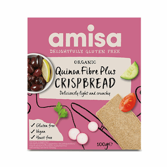 Amisa Quinoa Fiber Plus Knekkebrød Øko 100gr