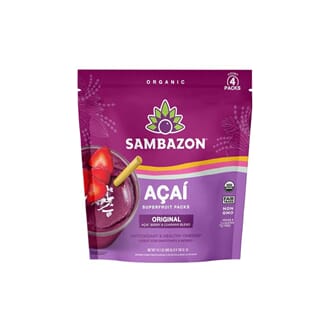 Sambazon Acaipure med Guarana frys 4 x 100 g økologisk