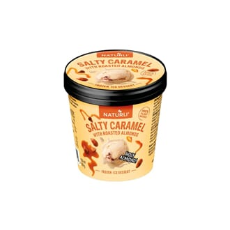 Naturli saltkaramell & mandler iskrem 150 ml