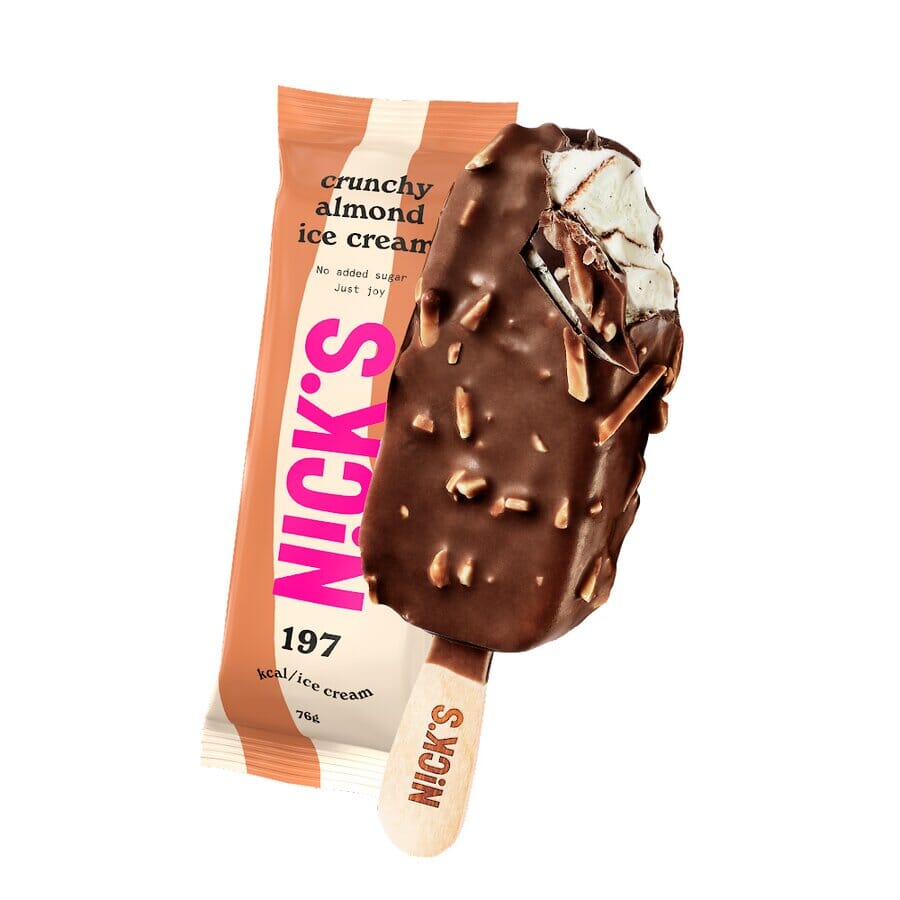 Nicks crunchy almond ispinne 76 g Goodlife AS