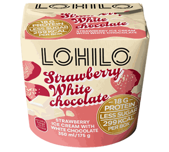Lohilo is strawberry white 350 ml