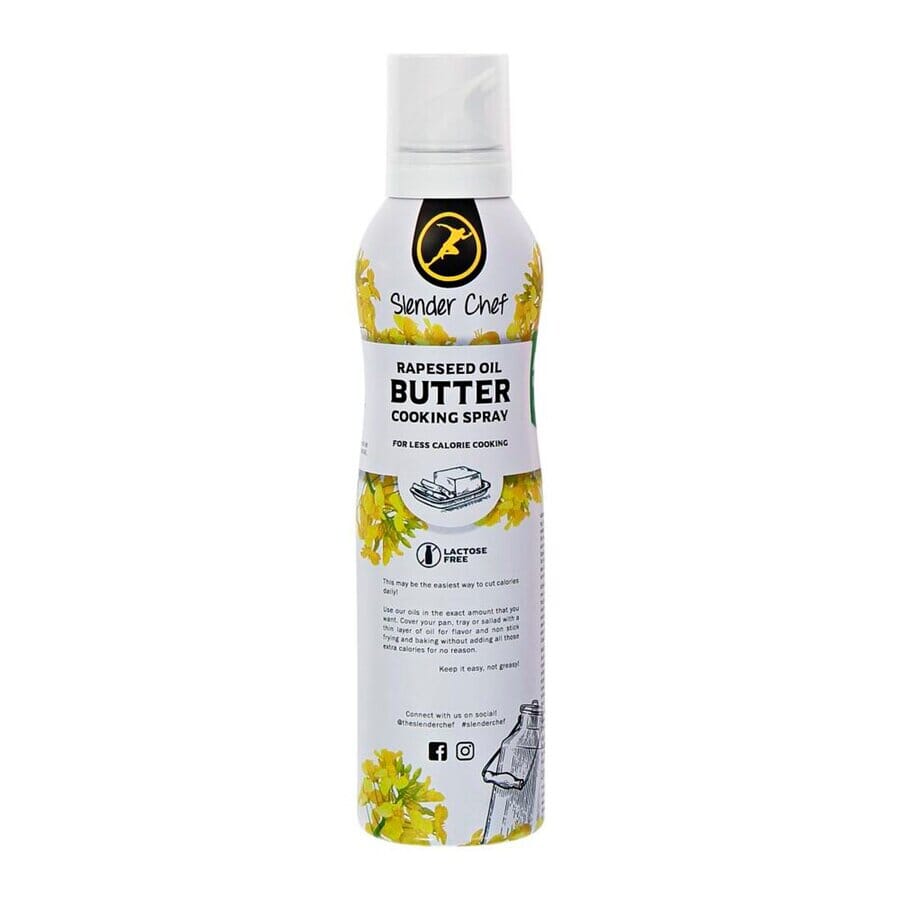 Slender Chef rapeseed oil butter cooking spray 200 ml - Goodlife Norge AS