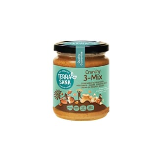 TerraSana crunchy 3-mix nøttesmør 250 g
