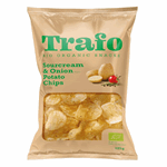 Trafo sourcream & onion potato chips 125 gr