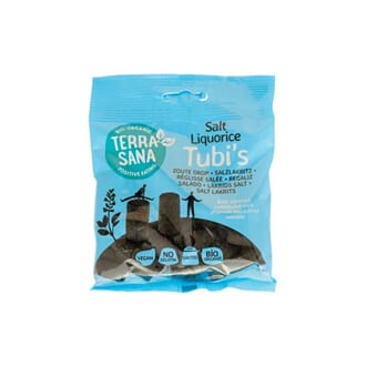 TerraSana salt liquorice tubi's 100 g