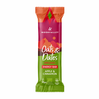 Moonvalley oats & dates energy bar apple & cinnamon 50 g