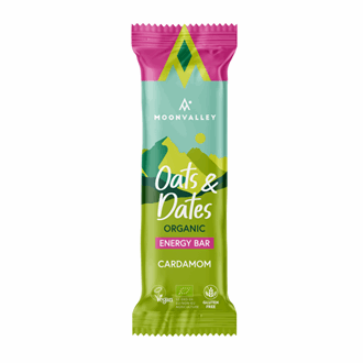 Moonvalley oats & dates energy bar kardemomme 50 g