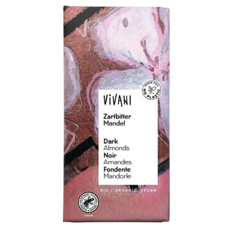 Vivani mørk sjokolade med mandel 100 g