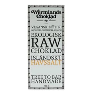 Wermlands Raw Sjokolade Havsalt Øko 50gr