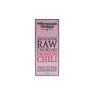 Wermlands Raw sjokolade passion chilli 50 g