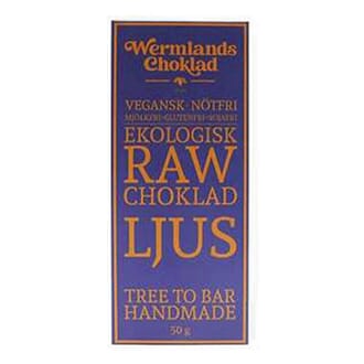 Wermlands Raw Sjokolade Lys Øko 50gr