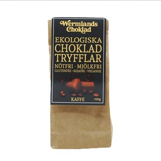 Wermlands Sjokoladetrøfler Kaffe Øko 150gr