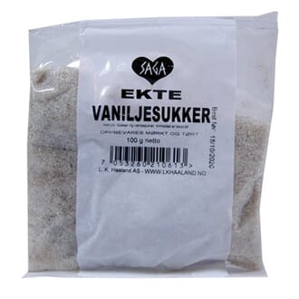Saga ekte vaniljesukker pose 60 g