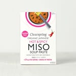 Clearspring hot & spicy instant miso soup paste 4 x 15 g