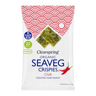 Clearspring økologisk seaveg crispies chili 4 g