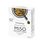 Cleaspring instant misosuppe med sjøgrønnsaker 4 x 10 g