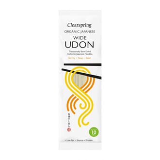 Clearspring økologisk japansk brede udon nudler 200 g